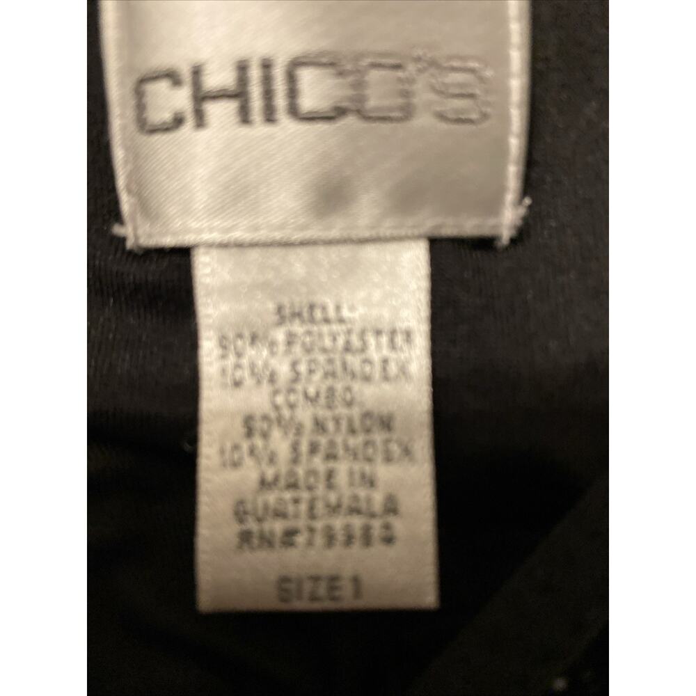 Y2k 90s 00s Chicos Black Velvet Glitter Tank Fairycore Whimsy Goth Size 3 - Picture 6 of 6